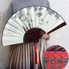 Figuras decorativas Venanales de 8 pulgadas Hombres y mujeres plegando al estilo chino Antiguo Summer Daily Silk Tassel Colgante