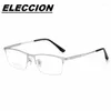 نظارة شمسية إطارات ELECCION B TITANIUM HALD-FRAME OPTICS GRAINGES MENMINS MAWN