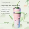 Tumblers Giant Insulated Cup Handle Car Ice Cream Large Capacity Portable Straw Summer Selling