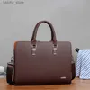 Inne akcesoria komputerowe Dutrieux Business Leather Men Toczka dla męża na ramię Mężczyzna 14 15 Laptopa Torby Bagsy duża pojemność torebka męska Y240418