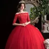 Sukienki Eleganckie szyję łodzi vestido de noiva klasyczna koronkowa suknia balowa z szaty plus size de Mariee 240403