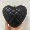 10a Heart Minaudiere Lampskin Gold Metal Designer Bolsa Luxury Lexury Leather Crossbody Bags Crain Flap Bag Saco de Bolsa de qualidade Clucc ombro