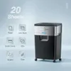 BONSEN 20-Sheet Heavy Duty Shredder for Offices - Ultra Quiet Cross-Cut Shredder with 66 Gallon Basket, 60 Minute Continuous Shredding, 60dB Noise Level