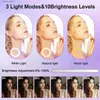 Ciągłe oświetlenie Zomei 10 LED Selfie Ring Light 43 Tripod 38 Tryby kolorowe Dmmowne iPhone i Android YouTube Makeup Tik Tok Y240418