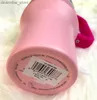 Wasserflasche Pink Flamingo 40 Unzen Quencher H2.0 Kaffeetassen Tassen Outdoor Camping Reisewagen Flecken Stahl Tumbrs Tassen Silikon Hand Vantines Day Geschenk 1 1 gleich 1206