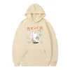 Gränsöverskridande mäns nya anime roliga hamster tryckfjäder och höstens lösa casual tröja hoodie