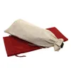 Sacs à provisions 20pcs / lot 16 36cm Gift Champagne Sachets Burlap Linn DrawString Red Wine Bottle Covers Sac personnalisé