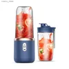 Juicers Dual cup multifunctional USB fruit mixer portable 400ml mini electric juice mixer juice cup Y240418