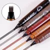 Enhancers 4 Point Eyebrow Pencil Waterproof Liquid Eyebrow Pen Makeup Long Lasting Cosmetic Microblade Brow Pencil Women's Makeup