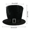 Berets Vintage Magician Hat for Men Women Temat Party Dżentelmen Top Hippies Stage Props Costume Hereading Drop