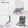 Altri componenti del computer OATSBASF Porta per laptop pieghevole stand in alluminio stand per macBook iPad Legne per laptop Vertical Legne Portable Tablet Supporto supporto Y240418