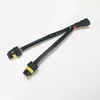 Lighting System Wires Harness Adapter Male To Female Wiring Socket One-to-Two Heat-resisting For Car Headlights Retrofit Auto Accesories