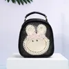 School Bags Grass Beach SeaSide Vacation Niche Design Children's Small Backpack Cartoon HandHeld Woven Bag Crossbody