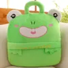 Kawaii Embroidered Custom Stuffed Animal Soft Plush Toy 2 in 1 Pillow Fleece Travel Blanket