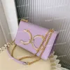 Nieuwe dames kettingtas mode snoep kleur d schoudertas luxe ontwerper crossbody tas g klassiek pu lederen kleine vierkante tassen portemonnee groothandel