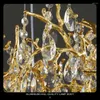 Candeliers American Round Round Lustelier Crystal Light Gold Living Room Decoration El LED LED YX456TB