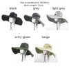 Men Women Breathable Sun Fisherman Hat UV Sun Protection Wide Visor Brim Hat Boonie Bucket Cap Outdoor Sun Hat 240415