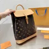 7A Sırt Çantası Tasarımcısı Eski Çiçek Kontrol Deseni Vintage Moda Tote Lüks Omuz Çantası Crossbody Canj Borç Kemeri Detay