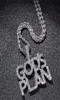 ECED Out Letters Pendant Halskette Neuankömmlinge Plan AAA Zirkon Men039s Charms Halskette Mode Hip Hop Jewelry290U6365018