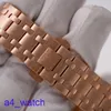 Fashion AP pols Watch Royal Oak 26470or Mens Watch 18K Rose Gold Automatisch machines Zwitsers Beroemde Watch Luxe Gold Band Watch Diameter van 42 mm