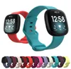Färgglada armband -handledsrem för Fitbit Versa 3 Smart Watch Band för Fitbit Sense Wristband Sport mjuka silikonband Largesmal5696207