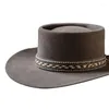 Berets Classical Unisex Hat Cowboy do podróży na świeżym powietrzu