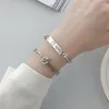 Länkarmband weiyue japanska och koreanska retro alfabetarmband kvinnlig 925 sterling silver enkel spänne kedja fest flickvän gåva