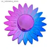 Giochi di novità colorare dito giroscopio gradiente di plastica decompressione giocattolo rotante giroscopio dito q240418