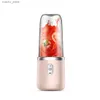 Juicers Dual cup multifunctional USB fruit mixer portable 400ml mini electric juice mixer juice cup Y240418