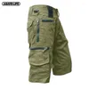 Short masculin cargo cargo d'été Camouflage joggers tactiques hommes coton pantalon court décontracté multi-poche droite