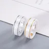 Ringdesigner ringer brev keramik för män kvinnor planet ringar mode extravagant varumärke bokstäver älskare ring smycken kvinnor män bröllop keltisk storlek 6-11