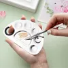 Makeup Tools Stainless Steel Paint Palette Tray Mixing Rod Spatula Set For Nail Art Supply School Supplies Watercolor Oil Painting Makeup