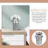 Vaser Torkade blommabuketter Kettle Vase Shape Plants Holder Decorative Pot Iron Desktop Vintage Home