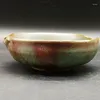 Decorative Figurines Chinese Song Kiln Jun Celadon Porcelain Peach Shape Brush Washer Bowl 5.5 Inch