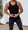 Canotte maschili 2024 Summer Knit Vertical Vertical Fitness Sports Slim Slim I-Vest Men