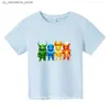 T-Shirts beliebte Verkauf Stumble Jungen T-Shirt Childrens Fun Game Jungen T-Shirt Cartoon Mädchen Kleidung Jungen Sommer Freizeit T-Shirt Kinder Top Q240418