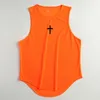 Men's Tank Tops Gym Clothing Summer Brand Print Sleeveless T-shirt Sports Basketball Training Top Breathable Bodybuilding