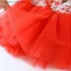 Meisjesjurken meisjesjurk lente/zomer kinderjurk Chinese stijl jurk kinderjurk kinderen qipao prinses jurk meisje baby foto kleding Q240418