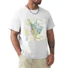 Men's Polos USGS Mapa geológica da América do Norte Fãs de Sports Sports Customs Design seus próprios tamanhos e camisetas brancas simples homens