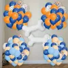 Orange tema Party Decorations Blue Balloon Arch Bone Benformed Foil Balloons Girl Boy 240410