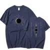 女性用Tシャツ総太陽光発給シャツ全体のカウントダウンのTshirtのCelestial Tees Astronomy Sun Top Unisex Retro