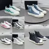 Designer skor duk sneaker stjärna sneakers court tränare män sko kvinnor tränare plattform gummi lyxiga hög toppstjärnor tyg loafers kvinnor loafer storlek 35-46