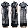 24SS summer Design long Dress for Women Fat Plus Size Fashion sexy Stereoscopic printed Polka dot Dress loose fit Casual Hight Waist Party 2XL3XL floor Dress