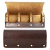 Watch Boxes 3 Slots Storage Box Portable Travel Business Case Chic Leather Wristwatch Display