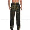 Men's Sleepwear Ancient Book With Glowing Magic Spells And Runes Mens Pajamas Pyjamas Pants Lounge Sleep Bottoms