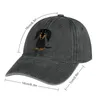 Berets Black and Tan Long Haired Dckhund Cowboy chapeau d'anniversaire