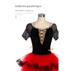 Stage Wear Ballet Costumes Children's Competitions Professional Red Tutus Adult Spanish Dresses