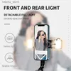 Selfie Monopods Fangtuosi Novo tripé de bluetooth de alumínio Bluetooth Selfie com controle remoto de preenchimento do obturador leve para iOS Android Y240418