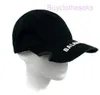 Designer Baseball Hat Embroidered Summer Fashion Ball Cap Belenciagaa Notch Visor Logo Baseball Cotton Hat Black Hat One Size mwl7QXE