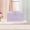 Flower Knows Strawberry Rococo Limited Purple Handheld Mirror Hairclip Makeup Storage Box Violet Series Högt utseende 240418